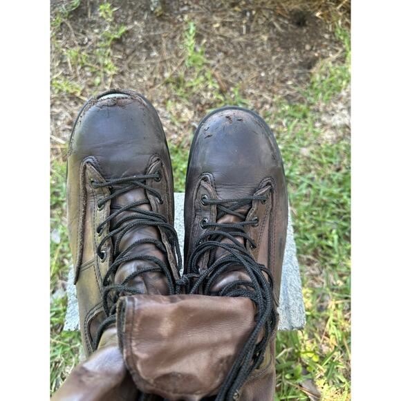 Belleville 330 ST Boots Damaged Steel Toe Brown Leather Tactical Mens 10.5 R main image 9